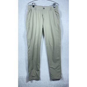 Under Armour Straight Mid Rise Khaki Golf Pants Men's Size 32 / 32 Shirt Gripper